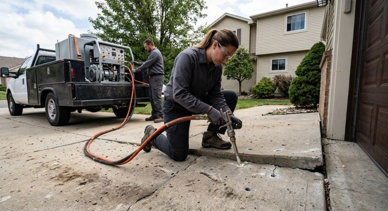 Concrete Lifting in Des Moines, IA