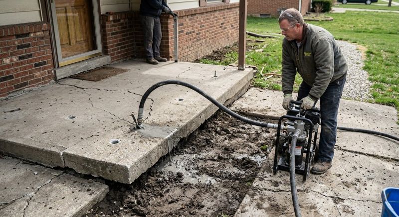Driveway Slab Lifting in West Des Moines, IA