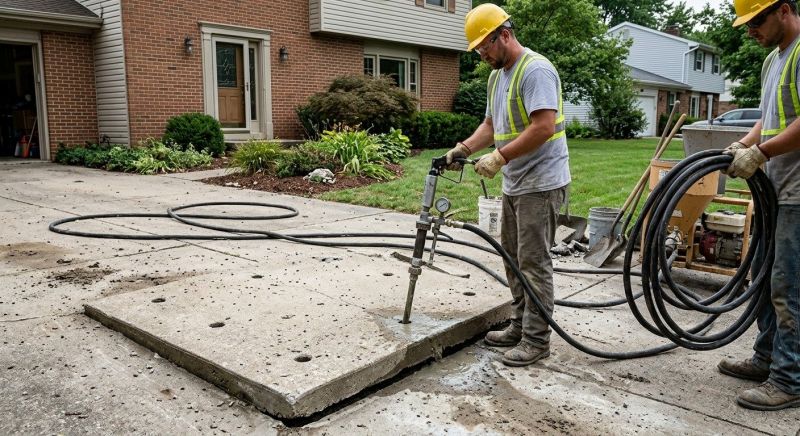 Patio Mudjacking in Des Moines, IA