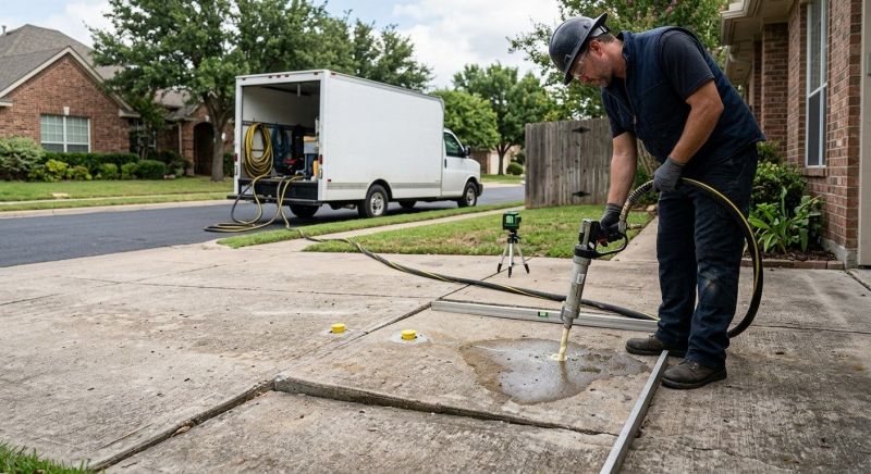 Driveway Slab Lifting in West Des Moines, IA